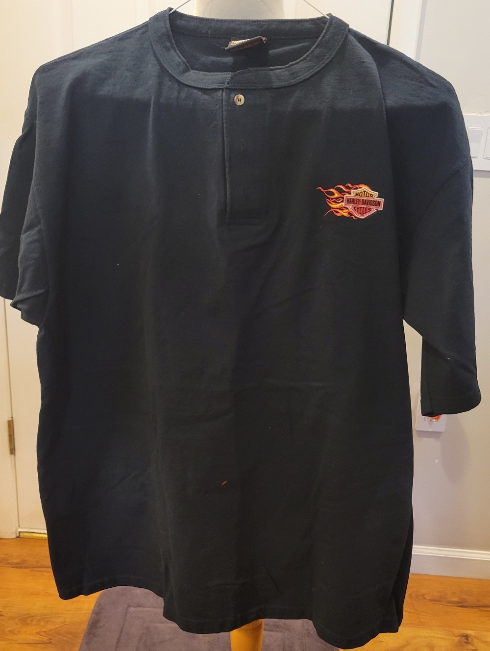 🏍EUC~ HARLEY-DAVIDSON HENLEY STYLE SHIRT. MINNESOTA
